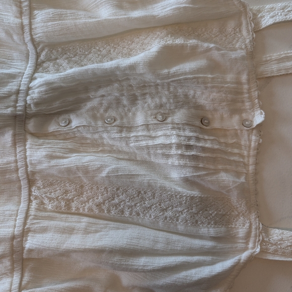 Aerie White Flowy And Lacy Dress, Size Large - Picture 6 of 14